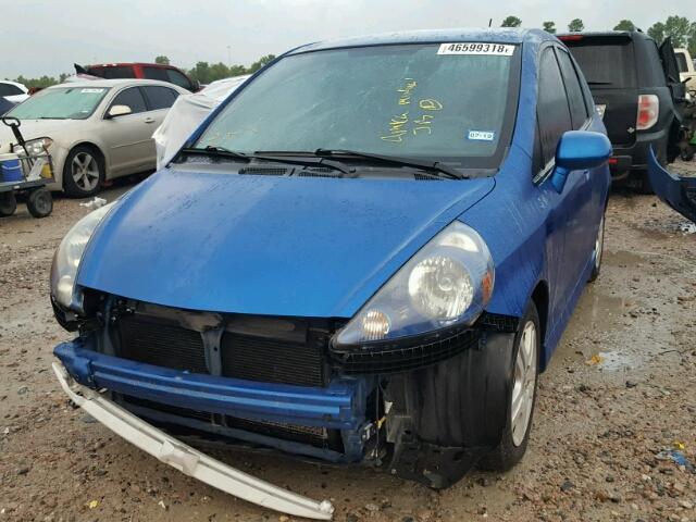 JHMGD38687S062207 - 2007 HONDA FIT S 蓝色 照片 2