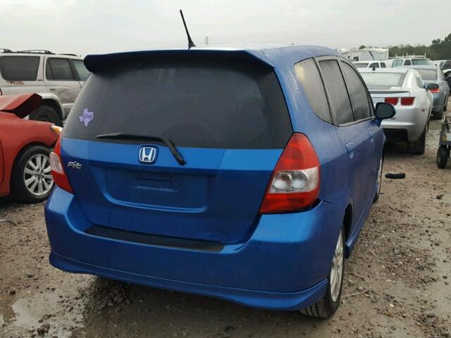 JHMGD38687S062207 - 2007 HONDA FIT S 蓝色 照片 4