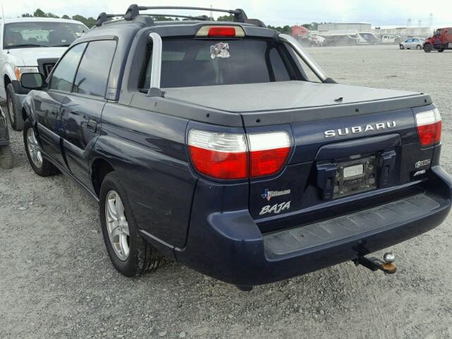 4S4BT62C257100976 - 2005 SUBARU BAJA SPORT BLUE photo 3