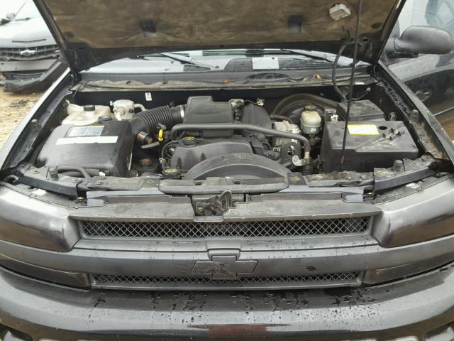 1GNDT13SX22128448 - 2002 CHEVROLET TRAILBLAZE BLACK photo 7