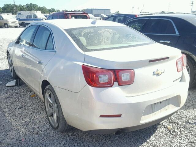 1G11J5SX0DF281897 - 2013 CHEVROLET MALIBU LTZ WHITE photo 3