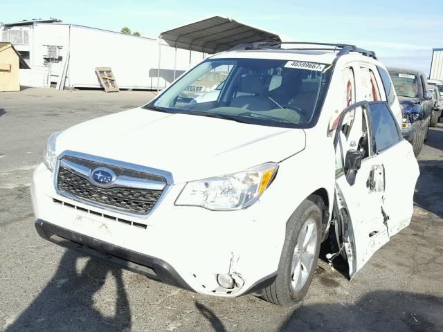 JF2SJAHC4FH422746 - 2015 SUBARU FORESTER 2 WHITE photo 2