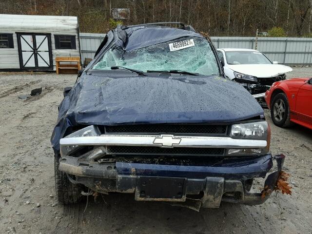 1GNET16S336159048 - 2003 CHEVROLET TRAILBLAZE BLUE photo 9