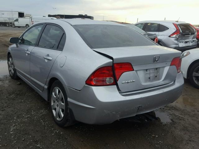 2HGFA16597H310462 - 2007 HONDA CIVIC LX SILVER photo 3