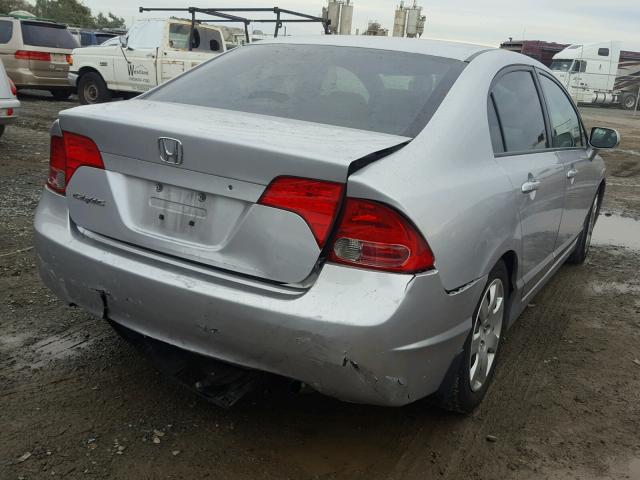 2HGFA16597H310462 - 2007 HONDA CIVIC LX SILVER photo 4