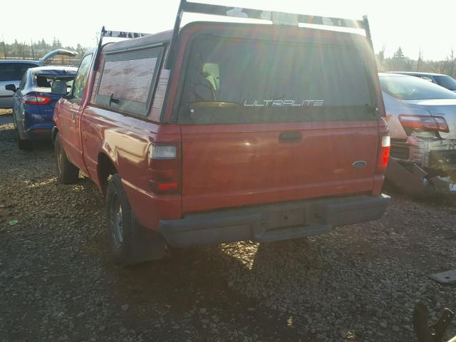 1FTYR10D53PB76328 - 2003 FORD RANGER RED photo 3