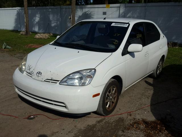 JT2BK18U520061758 - 2002 TOYOTA PRIUS WHITE photo 2