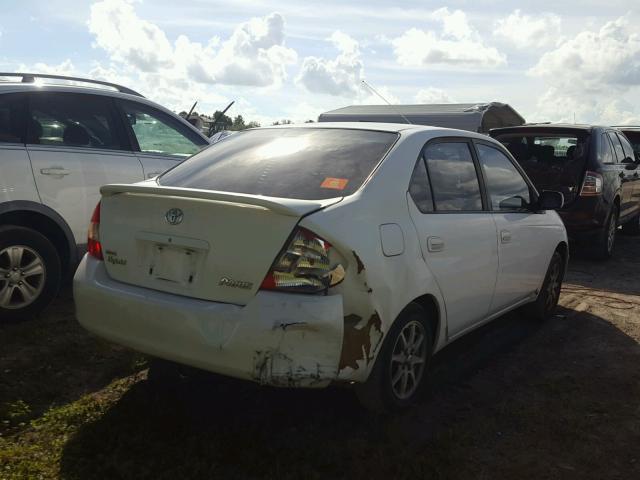 JT2BK18U520061758 - 2002 TOYOTA PRIUS WHITE photo 4