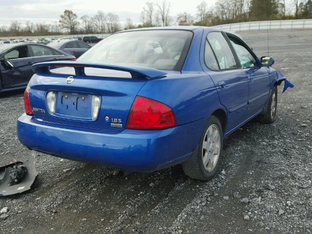 3N1CB51D86L517132 - 2006 NISSAN SENTRA 1.8 BLUE photo 4