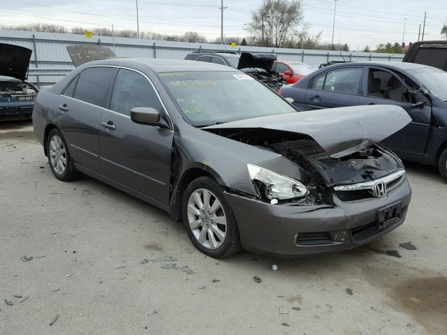 1HGCM66537A041140 - 2007 HONDA ACCORD EX BROWN photo 1