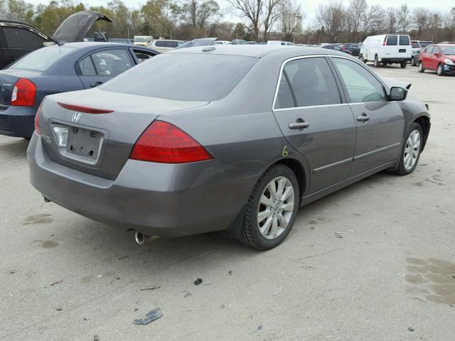 1HGCM66537A041140 - 2007 HONDA ACCORD EX BROWN photo 4