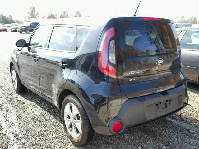 KNDJN2A24E7012605 - 2014 KIA SOUL BLACK photo 3