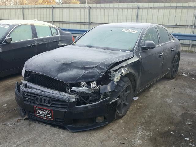 WAULF78K99N026488 - 2009 AUDI A4 2.0T QU BLACK photo 2