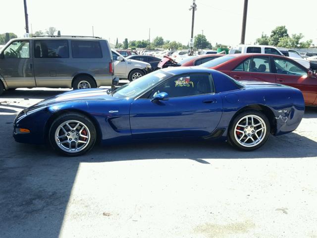 1G1YY12S145114686 - 2004 CHEVROLET CORVETTE Z BLUE photo 9