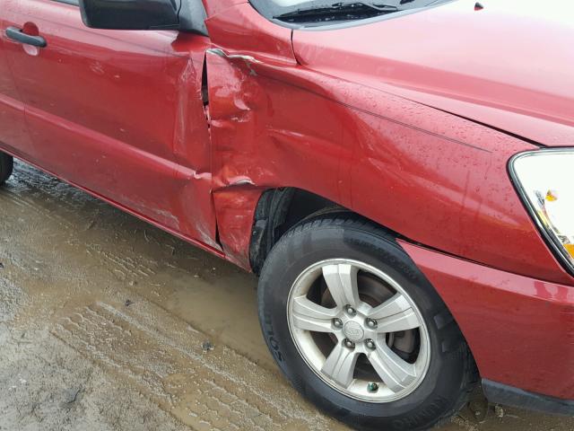 KNDJF724497600925 - 2009 KIA SPORTAGE L RED photo 9