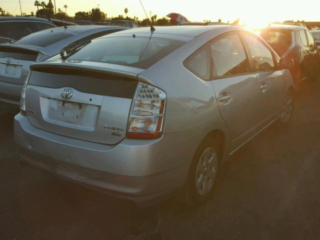 JTDKB20U377603561 - 2007 TOYOTA PRIUS SILVER photo 4