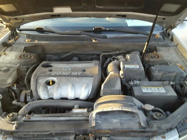 5NPET46C67H261992 - 2007 HYUNDAI SONATA GLS SILVER photo 7