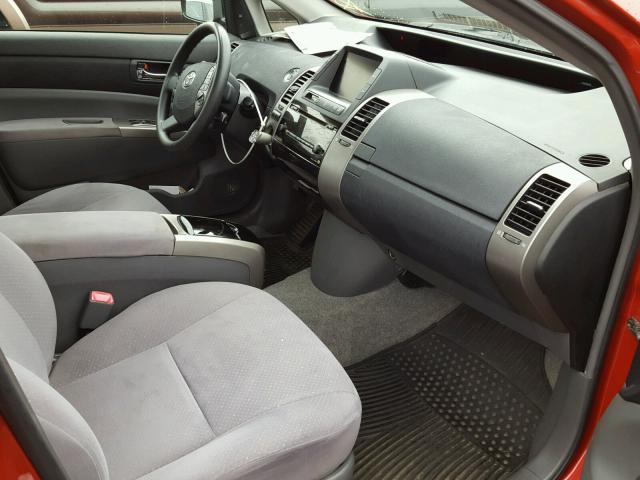 JTDKB20U067058045 - 2006 TOYOTA PRIUS RED photo 5