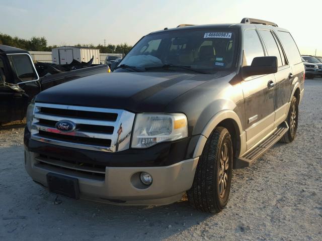 1FMFU17568LA17638 - 2008 FORD EXPEDITION BLACK photo 2