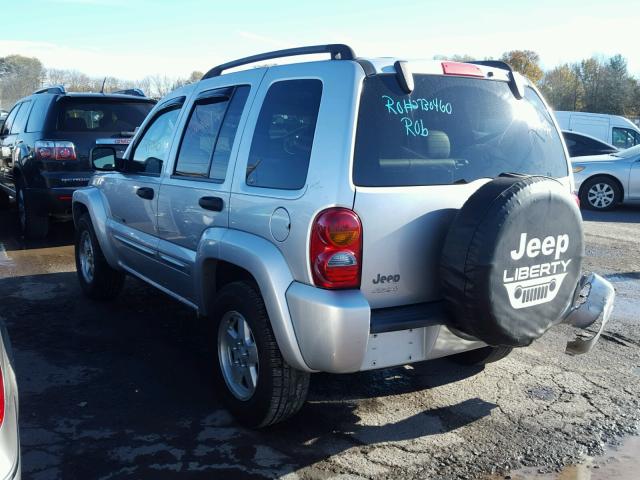 1J4GL58K63W634157 - 2003 JEEP LIBERTY LI SILVER photo 3