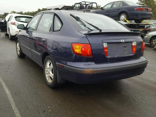 KMHDN55DX3U095431 - 2003 HYUNDAI ELANTRA GL BLUE photo 3