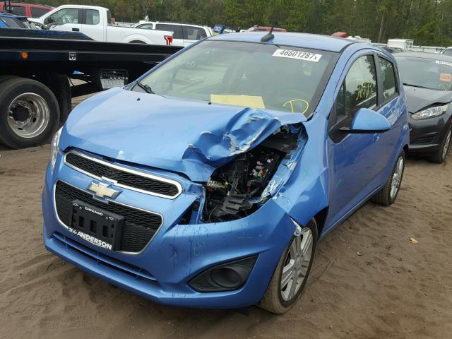 KL8CD6S99DC569622 - 2013 CHEVROLET SPARK 1LT BLUE photo 2