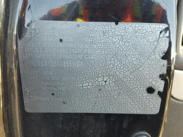 3GNCA13B99S559461 - 2009 CHEVROLET HHR LS BLACK photo 10