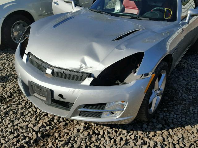 1G8MB35BX7Y119798 - 2007 SATURN SKY SILVER photo 9