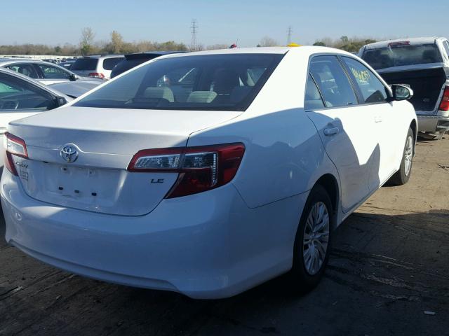 4T4BF1FK0ER438640 - 2014 TOYOTA CAMRY L WHITE photo 4