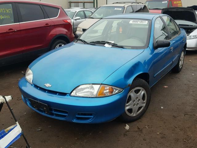 1G1JF52T8Y7148688 - 2000 CHEVROLET CAVALIER L BLUE photo 2