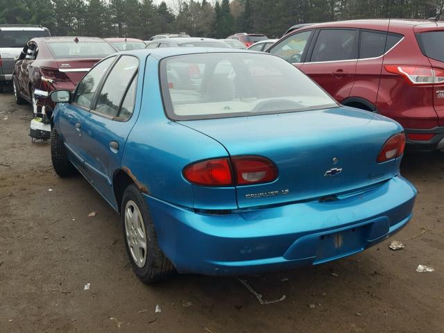 1G1JF52T8Y7148688 - 2000 CHEVROLET CAVALIER L BLUE photo 3