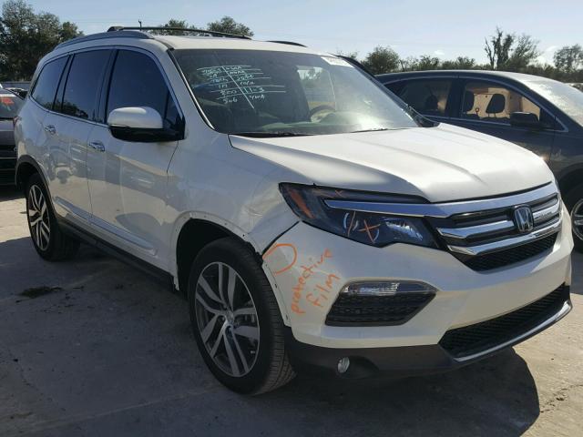 5FNYF6H07GB104327 - 2016 HONDA PILOT ELIT WHITE photo 1