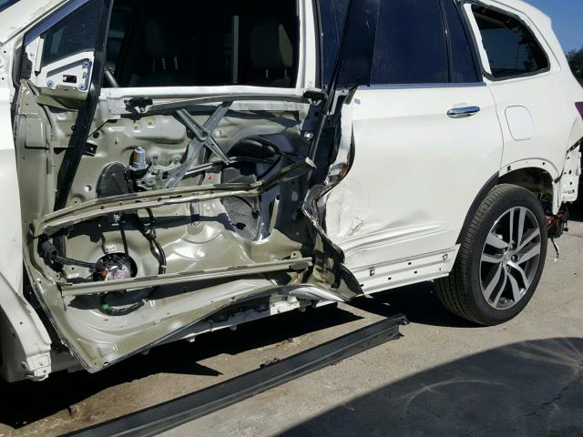 5FNYF6H07GB104327 - 2016 HONDA PILOT ELIT WHITE photo 10