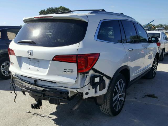 5FNYF6H07GB104327 - 2016 HONDA PILOT ELIT WHITE photo 4