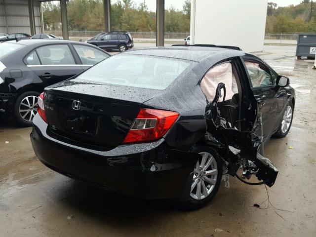 19XFB2F86CE109278 - 2012 HONDA CIVIC EX შავი ფოტო 4