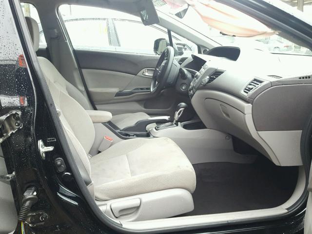 19XFB2F86CE109278 - 2012 HONDA CIVIC EX შავი ფოტო 5