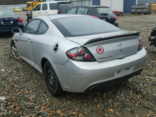 KMHHM66D98U290727 - 2008 HYUNDAI TIBURON GS GRAY photo 3