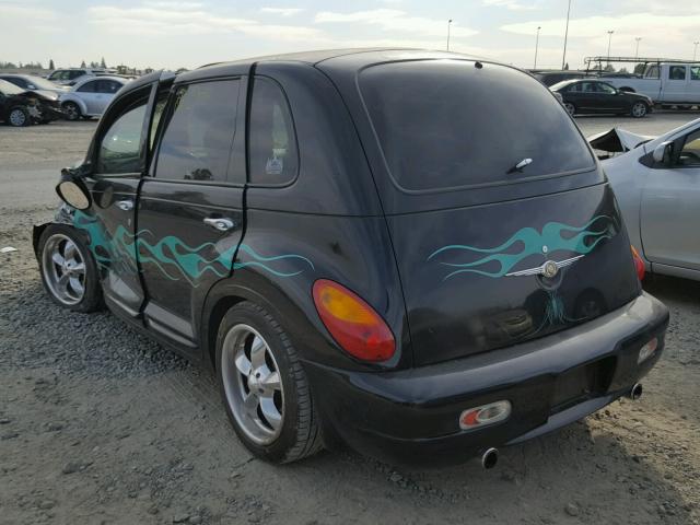 3C8FY4BB11T672659 - 2001 CHRYSLER PT CRUISER BLACK photo 3