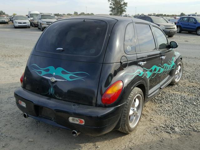 3C8FY4BB11T672659 - 2001 CHRYSLER PT CRUISER BLACK photo 4