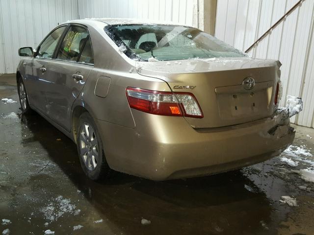 JTNBB46K493049342 - 2009 TOYOTA CAMRY HYBR TAN photo 3