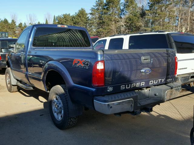 1FTRF3B63DEA80752 - 2013 FORD F350 SUPER BLUE photo 3