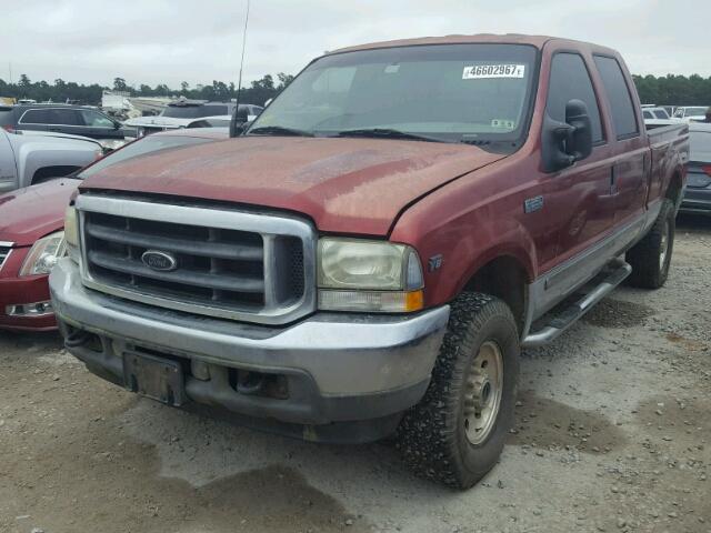 1FTNW21LX2EB68372 - 2002 FORD F250 SUPER WHITE photo 2