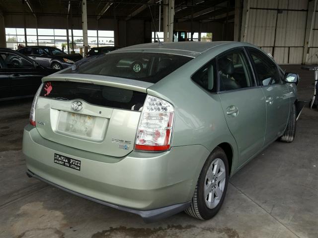 JTDKB20U373254991 - 2007 TOYOTA PRIUS GREEN photo 4