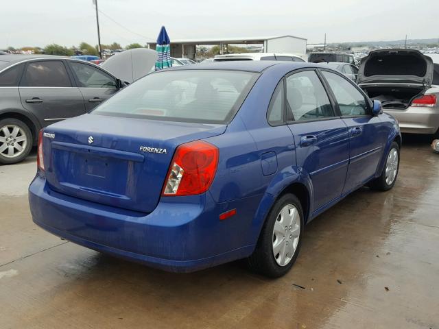 KL5JD56Z17K698442 - 2007 SUZUKI FORENZA BLUE photo 4