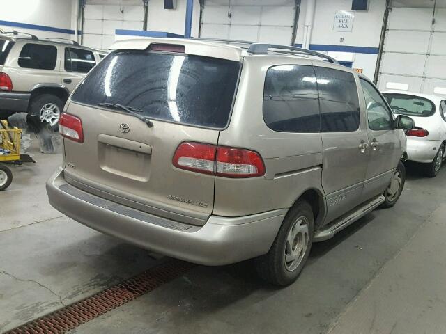 4T3ZF13C51U381648 - 2001 TOYOTA SIENNA LE TAN photo 4