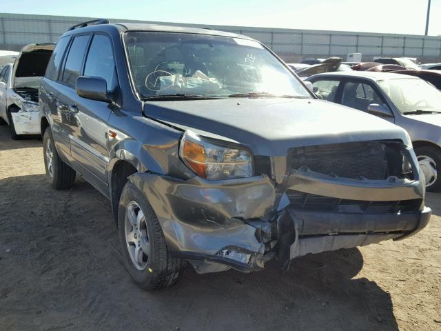 2HKYF18587H513288 - 2007 HONDA PILOT EXL GRAY photo 1