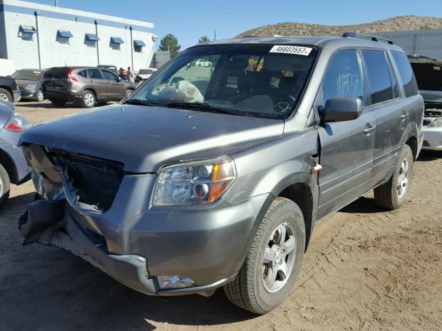 2HKYF18587H513288 - 2007 HONDA PILOT EXL GRAY photo 2