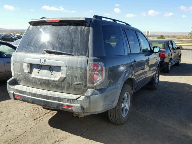 2HKYF18587H513288 - 2007 HONDA PILOT EXL GRAY photo 4