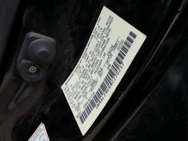 1N4AL24E68C270217 - 2008 NISSAN ALTIMA 2.5 BLACK photo 10