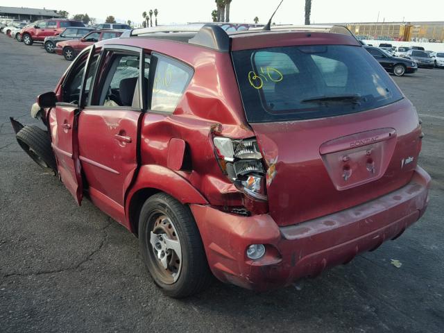 5Y2SL65876Z419193 - 2006 PONTIAC VIBE RED photo 3